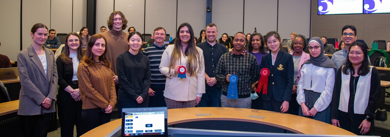 Students gathered together at the 3MT Competition 2025