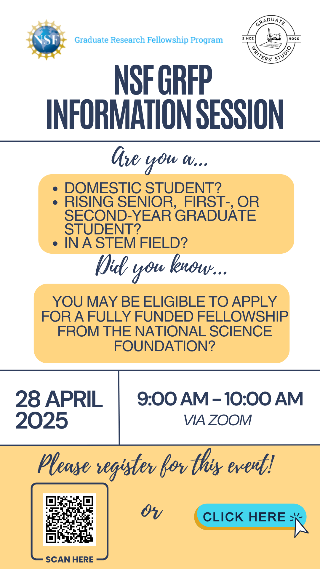 flyer with the same information included in text