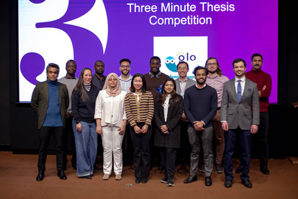 graduate student participants at 3MT competition